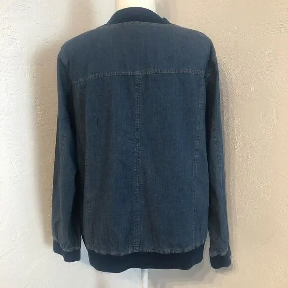 Denim & Co. Chambray Jean Jacket - Picture 5 of 8